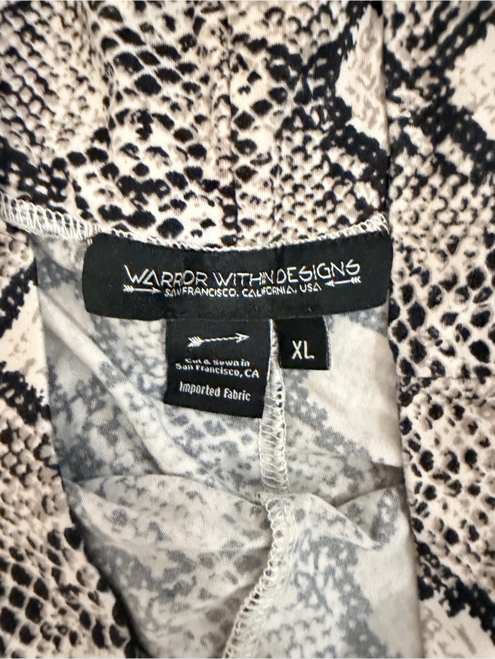 Warrior Within Snake Print Super Flared Leggings / soft like butter - Picture 3 of 3
